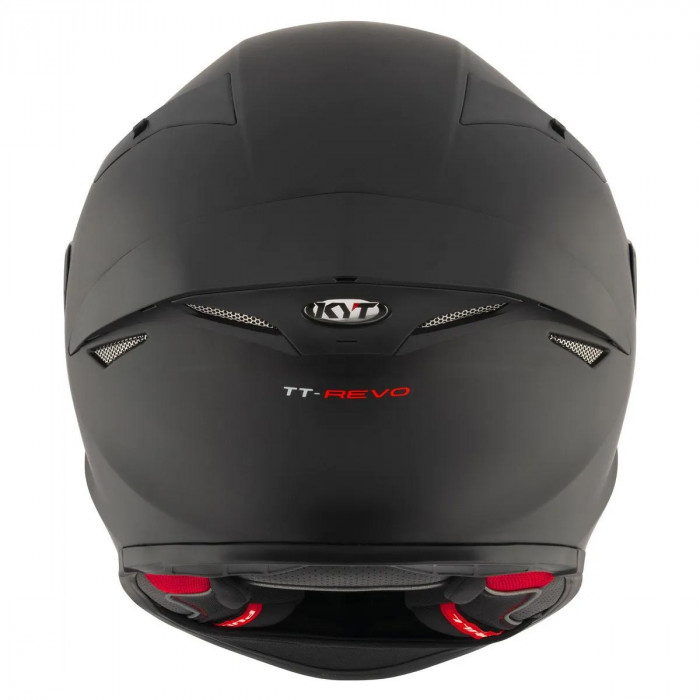 Мотошлем KYT TT-REVO PLAIN, цвет Черный Матовый, Размер XL