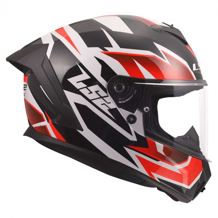 Мотошлем LS2 FF820 RAPID III XTREM, бело-черно-красный, размер S