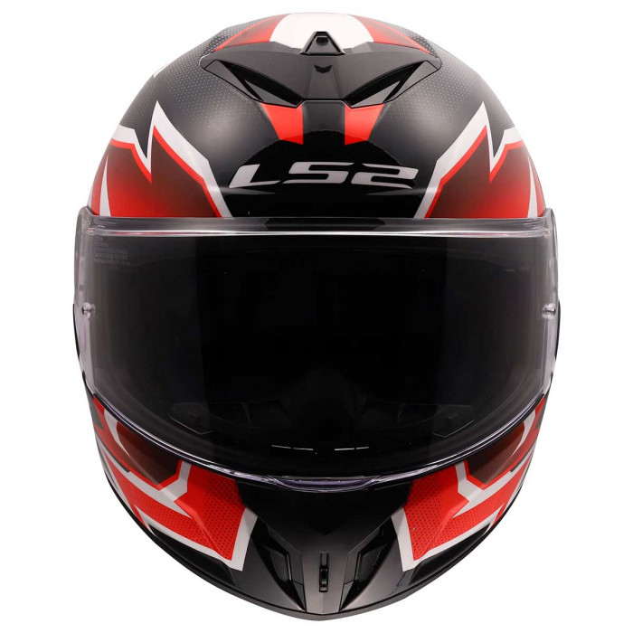 Мотошлем LS2 FF820 RAPID III XTREM, бело-черно-красный, размер S