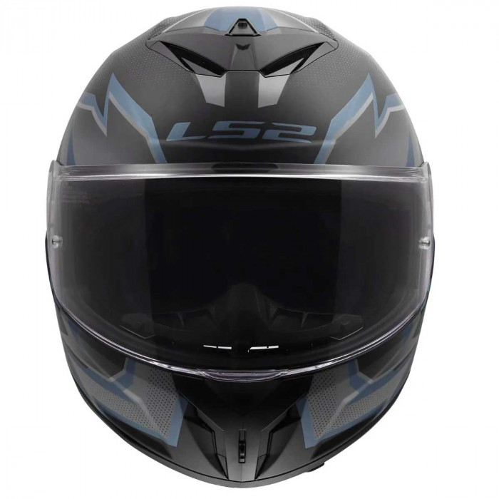 Мотошлем LS2 FF820 RAPID III XTREM, черно-синий матовый, размер 2XL