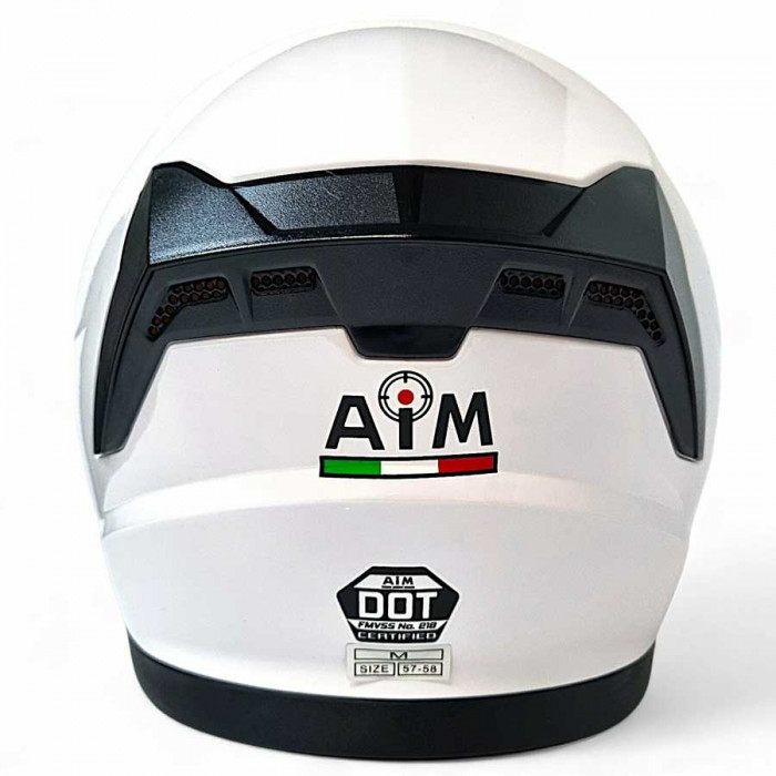 Мотошлем AiM JK320 Glossy, белый, M