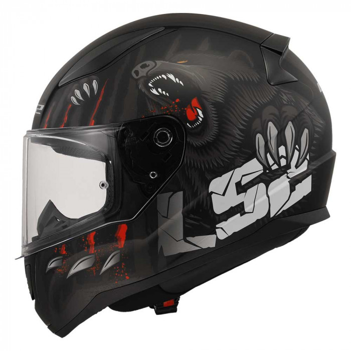 Мотошлем LS2 FF353 RAPID II CLAW, черный, размер L