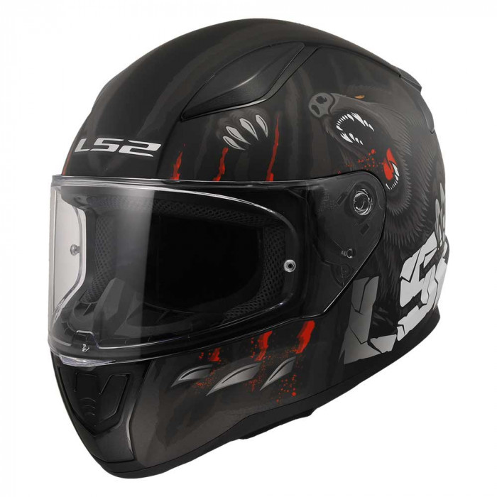 Мотошлем LS2 FF353 RAPID II CLAW, черный, размер L