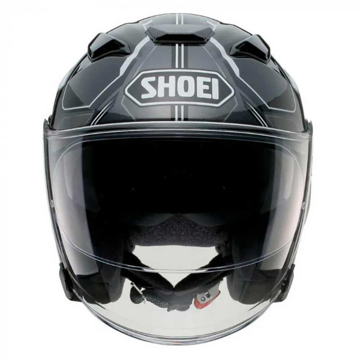 Мотошлем SHOEI J-Cruise III WHIZZY, черно-бело-сине-серебристый, размер S