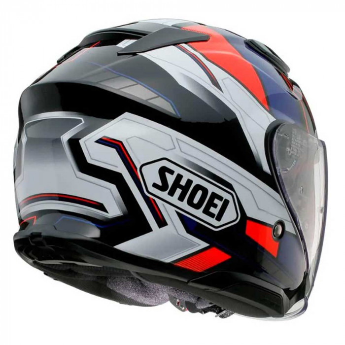 Мотошлем SHOEI J-Cruise III WHIZZY, сине-бело-красный, размер S