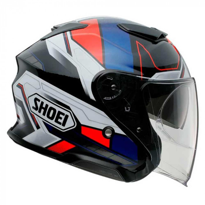 Мотошлем SHOEI J-Cruise III WHIZZY, сине-бело-красный, размер S