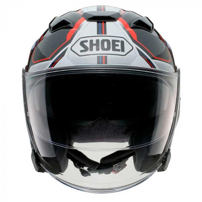 Мотошлем SHOEI J-Cruise III WHIZZY, сине-бело-красный, размер S