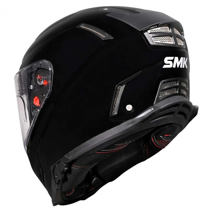 Мотошлем SMK Agnar, цвет Черный Black GL200, Размер S