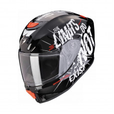 [SCORPION EXO] Мотошлем EXO-JNR AIR BOUM, цвет Черный/Белый, Размер YL