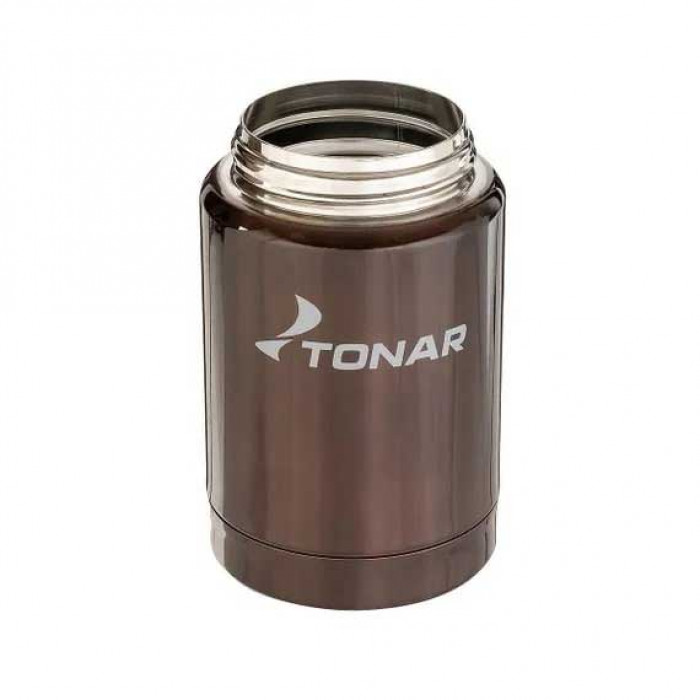 Термос ТОНАР TONAR коричневый 500ML с ложкой широкое горло HS.TM-036