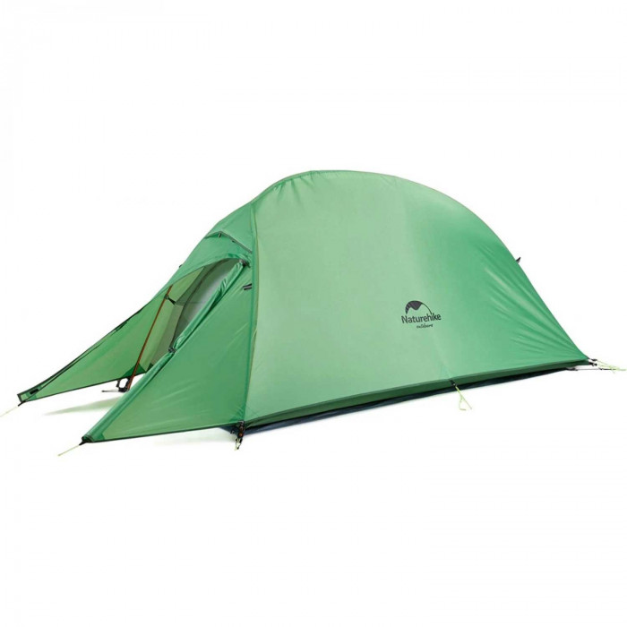 Палатка 2-местная Naturehike Cloud up NH17T001-T сверхлегкая + коврик 20D, зеленый