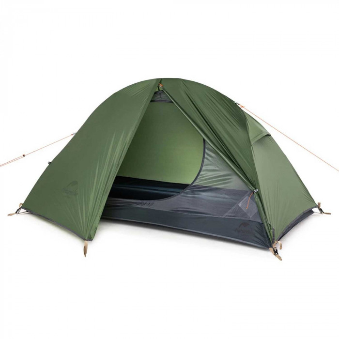 Палатка 1-местная Naturehike сверхлегкая + коврик NH18A095-D, 20D, зеленый