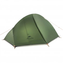 Палатка 1-местная Naturehike сверхлегкая + коврик NH18A095-D, 20D, зеленый, 6927595735671