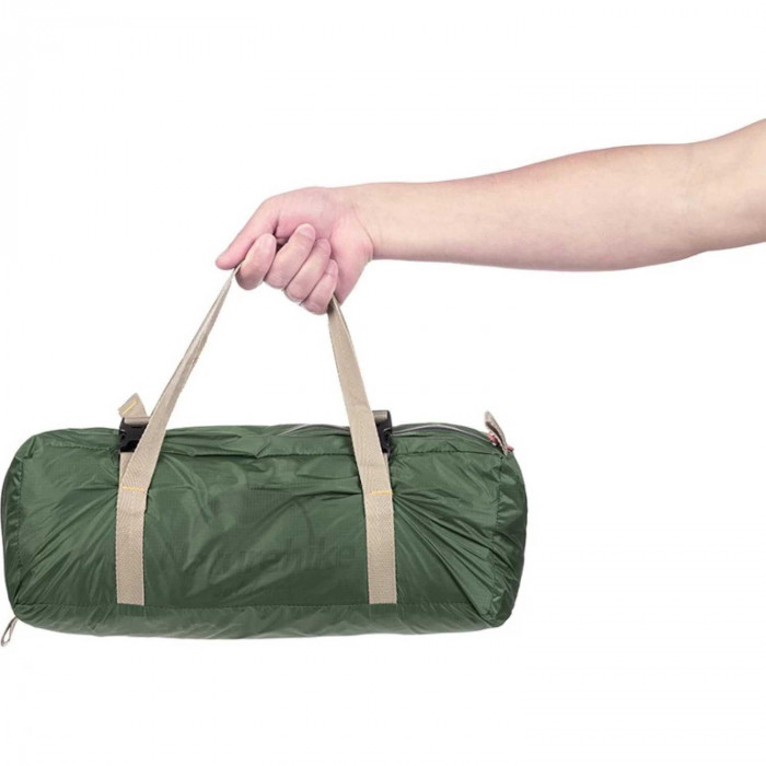 Палатка 1-местная Naturehike сверхлегкая + коврик NH18A095-D, 20D, зеленый