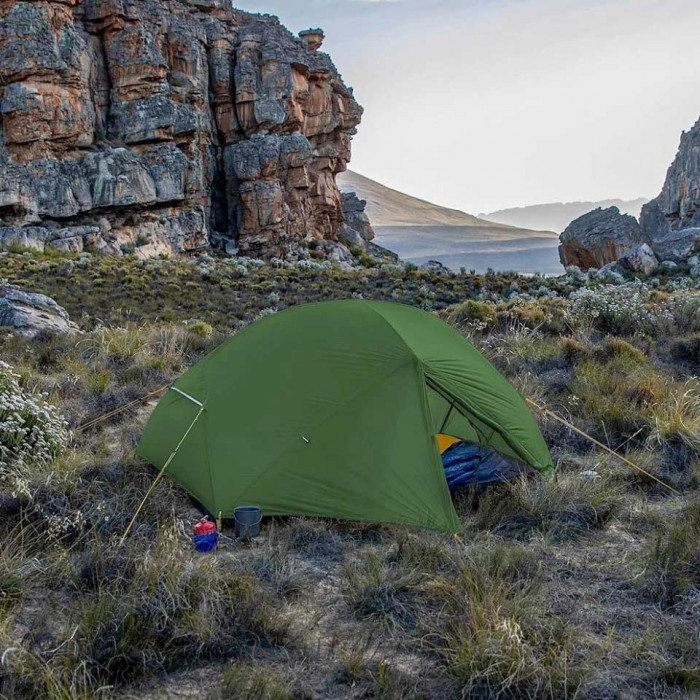 Палатка 2-местная Naturehike сверхлегкая Mongar NH17T007-M, 210T , зеленый
