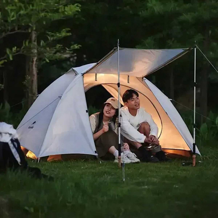 Палатка 3-местная Naturehike Yunchuan-Pro Ultra-Light 4 Seasons, белый