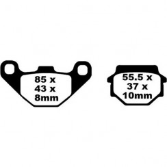 Тормозные колодки EBC FA067HH DOUBLE H Sintered
