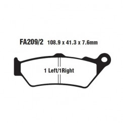 Тормозные колодки синтетические EBC FA209/2HH