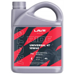Моторное масло LAVR RIDE UNIVERSAL 4T 10W-40 SM 4л