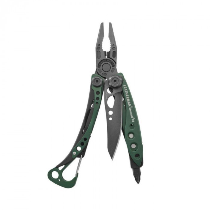 Мультитул LEATHERMAN Skeletool CX инстр., 6,6,10 см, без чехла, зелёный