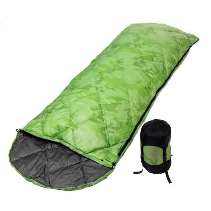 Спальный мешок пуховый Premier Fishing 210х72см зеленый PR t-5C PR-SB-210x72-G