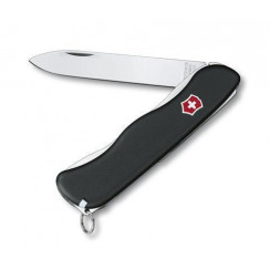 Нож Victorinox Sentinel, 111 мм, 4 функции, с фиксатором лезвия, черный