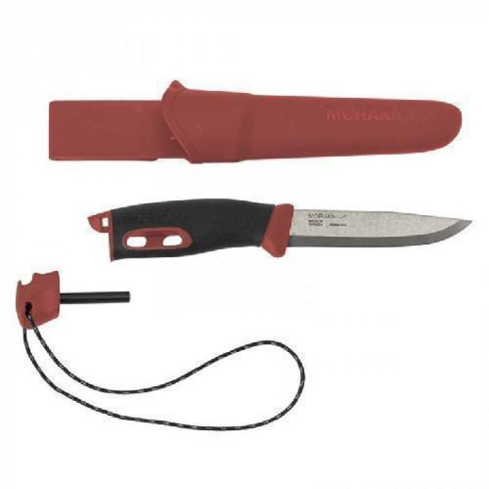 Нож Morakniv Companion Spark, нержавеющая сталь, красный