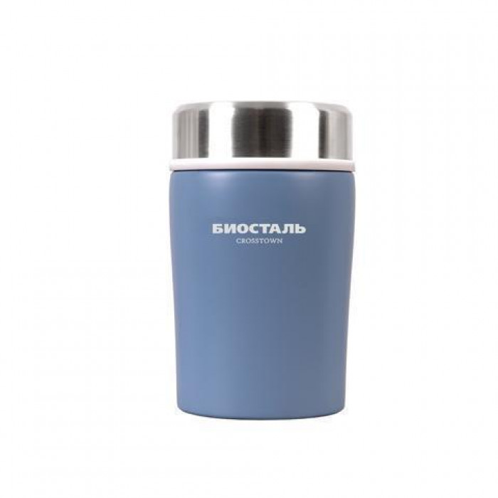 Термос для еды Biostal Crosstown, синий 0,5 литра