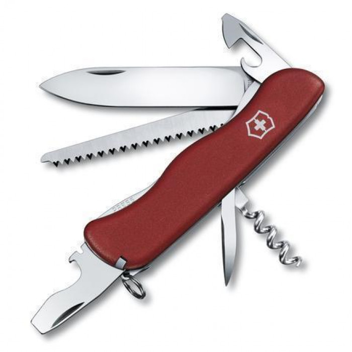 Нож Victorinox Forester, мм, функций, с фиксатором лезвия, красный