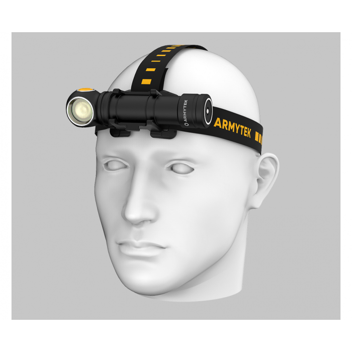 Мультифонарь налобный Armytek Wizard C2 Pro Max, теплый свет, чехол, аккумулятор F06701W