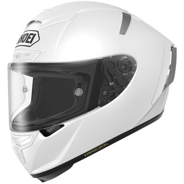 Мотошлем X-Spirit III PLAIN SHOEI белый глянец, белый, S
