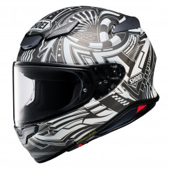 Мотошлем SHOEI NXR BEAUT бело-черно-серебристый, TC-6, L