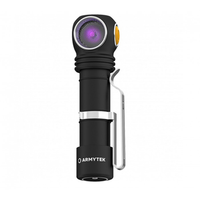 Мультифонарь налобный Armytek Wizard C2 WUV, холодный белый свет и ультрафиолет, аккумулятор F08901UF