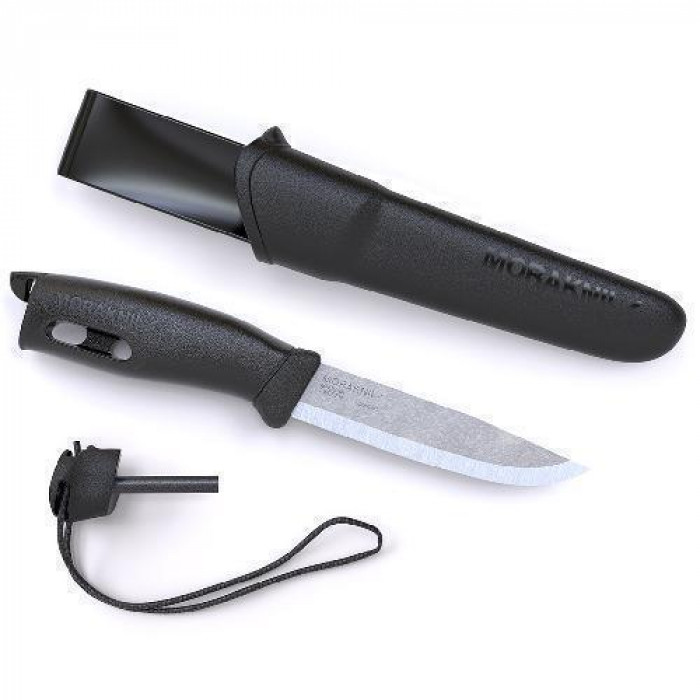 Нож Morakniv Companion Spark, нержавеющая сталь, чёрный