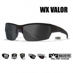 Очки защитные WILEY X Wiley WX Valor, (Оправа: Чёрный Матовый + Lens: Серый + Прозрачный)