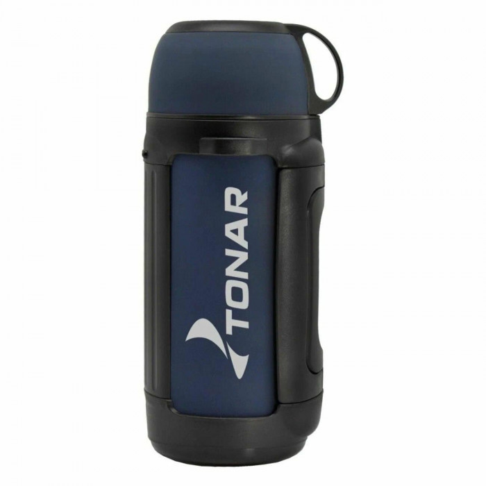 Термос ТОНАР 1400ML TONAR HS.TM-041 крышка-кружка с ручк, доп.пл.чашка, скл.ручки, ремень
