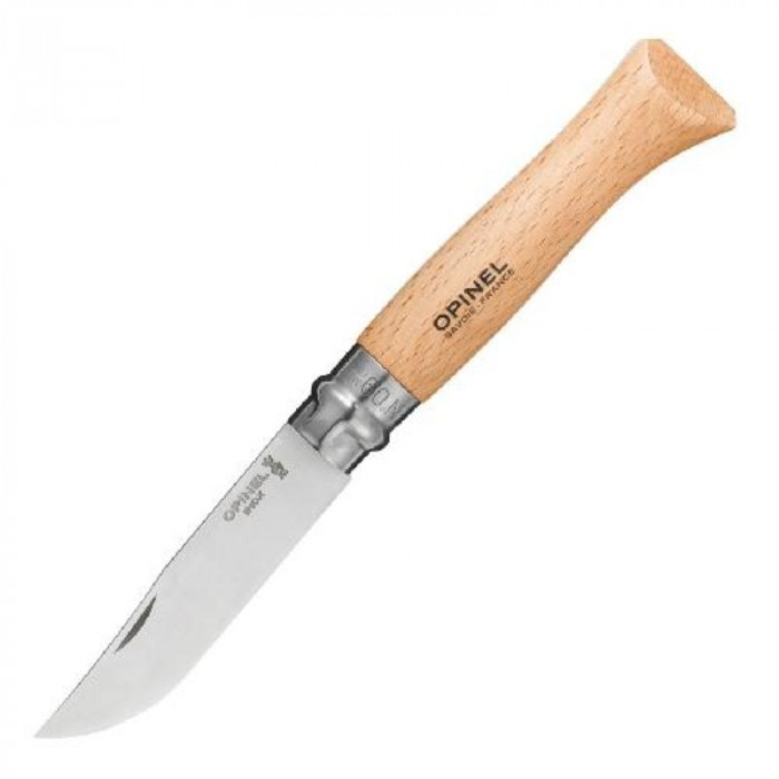 Нож Opinel №9, нержавеющая сталь, рукоять из дерева бука
