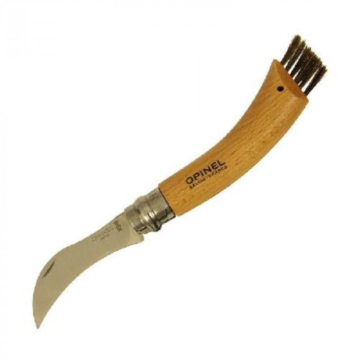 Нож грибника Opinel №8, нержавеющая сталь, рукоять бук, коробка