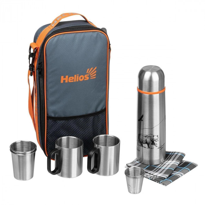 Набор для пикника Prival на персоны с термосом+2 термокружки Helios HS-PL-TT-2