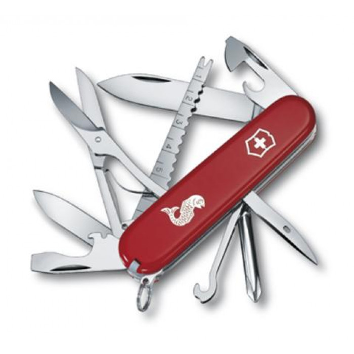 Нож Victorinox Fisherman, мм, функций, красный