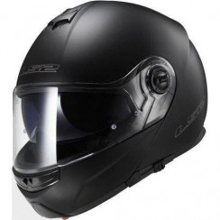 Мотошлем LS2 FF325 STROBE ELECTRIC SNOW Solid снегоходный черный, XL