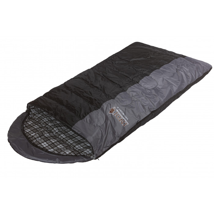 Спальный мешок INDIANA Vermont -zip от -8 °C одеяло с подголовником, фланель, 195+35X90 см, L