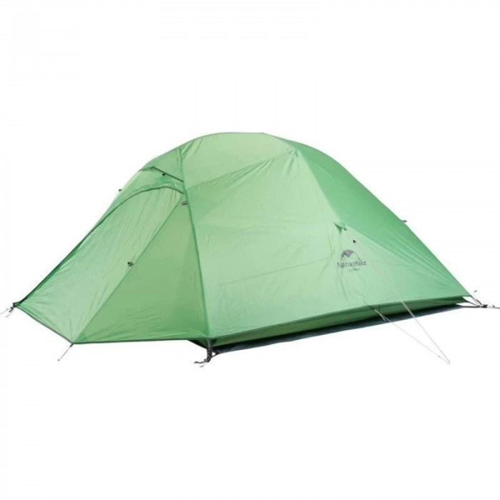 Палатка Naturehike Cloud Up 210T NH18T030-T трехместная с ковриком, зеленый