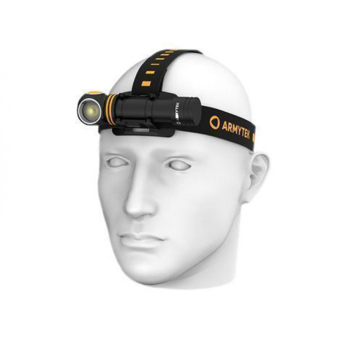 Мультифонарь налобный светодиодный Armytek Wizard C2 Pro Nichia Magnet Usb, чехол, теплый свет, аккумулятор F06801W