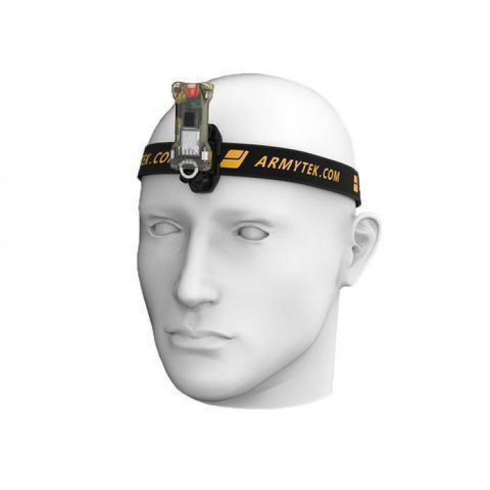 Мультифонарь светодиодный Armytek Zippy Extended Set WR, белый и красный свет, налобное крепление, магнит F09101Y, жёлтый
