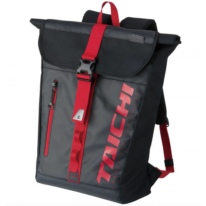 Рюкзак водонепроницаемый Taichi WP BACK PACK, чёрный, красный, 25л