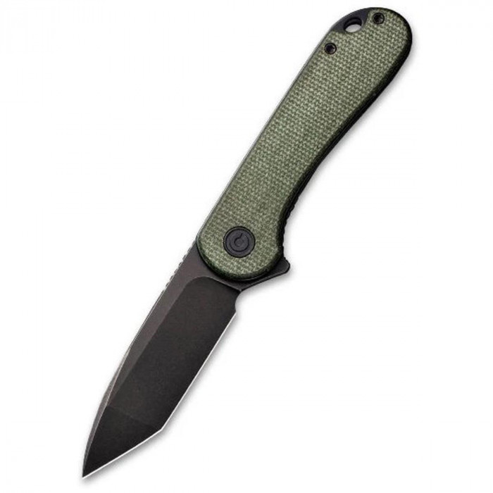 Складной нож CIVIVI Elementum D2 Steel Stonewashed Handle Micarta, чёрный, зелёный
