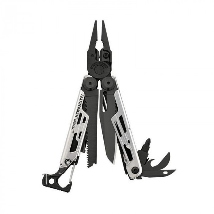 Мультитул Leatherman Signal & с нейлоновым чехлом, чёрный, серебристый