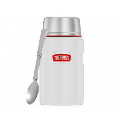 Термос для еды THERMOS KING SK-3020 RCMW 0.71L, складная ложка, белый 384829