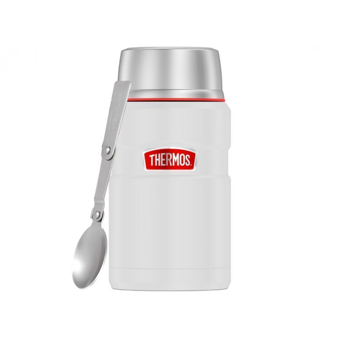 Термос для еды THERMOS KING SK-3020 RCMW, складная ложка, белый, 0.71л